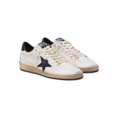 Golden Goose Ball Star In Nappa With Black Star And Black Heel Tab