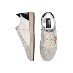 Golden Goose Ball Star In Nappa And Suede With Glitter Star