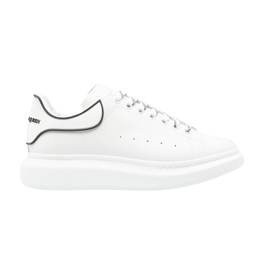 Alexander McQueen Oversized Sneaker White Black Contrast Heel