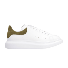 Alexander McQueen Oversized Sneaker White Khaki Crocodile