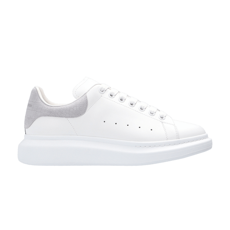 Alexander McQueen Oversized Sneaker Light Grey Crocodile