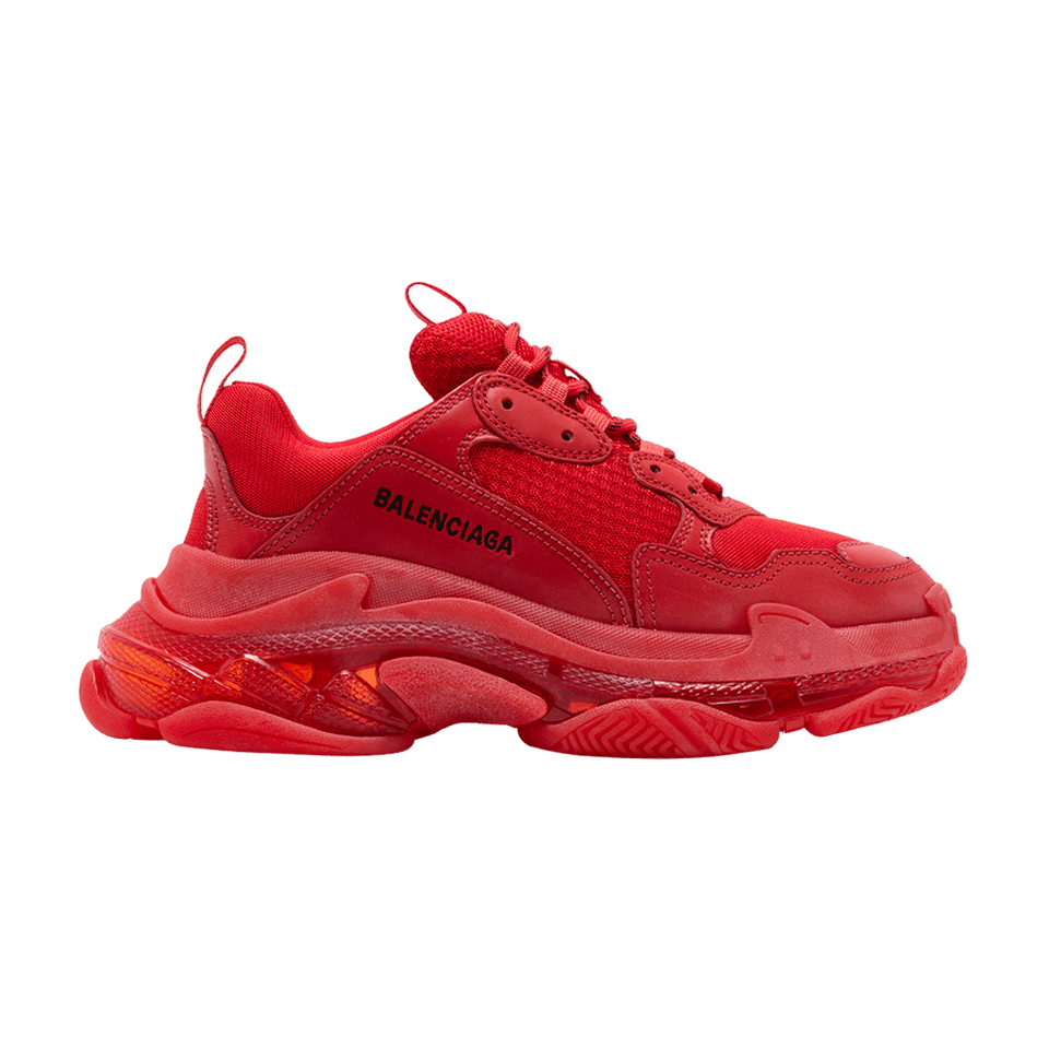 Balenciaga Triple S Sneaker Clear Sole - Red