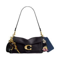 Coach Rexy 10th Birthday Tabby Shoulder Bag 26 With Charms in Brass Black