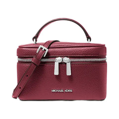 Michael Kors Vivi Small Vanity Crossbody Bag Maroon