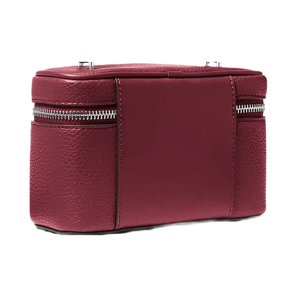 Michael Kors Vivi Small Vanity Crossbody Bag Maroon
