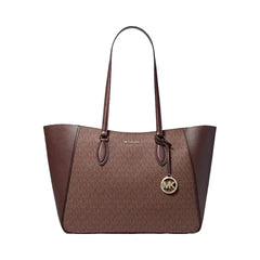 Michael Kors Jet Set Travel Large Signature Logo 3-in-1 Tote Bag Nutmeg