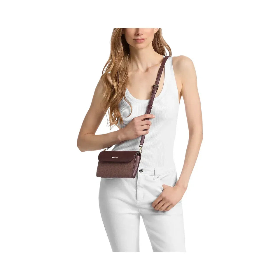 Michael Kors Jet Set Travel Large Signature Logo 3-in-1 Tote Bag Nutmeg