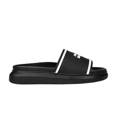 Alexander Mcqueen Rubber Hybrid Sandal Black White