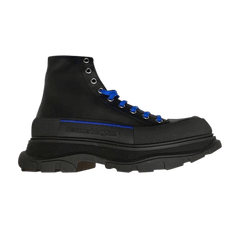 Alexander McQueen Tread Slick Boot Black Ultramarine