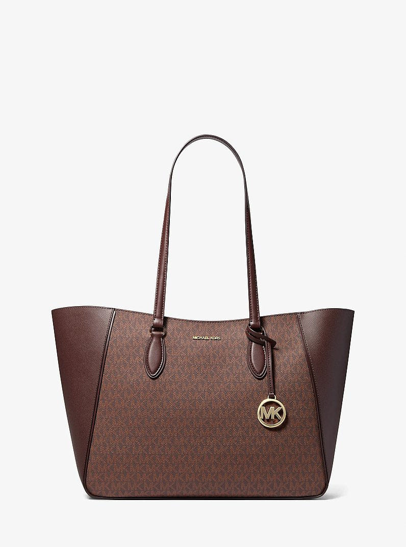 Michael Kors Jet Set Travel Large Signature Logo 3-in-1 Tote Bag Nutmeg