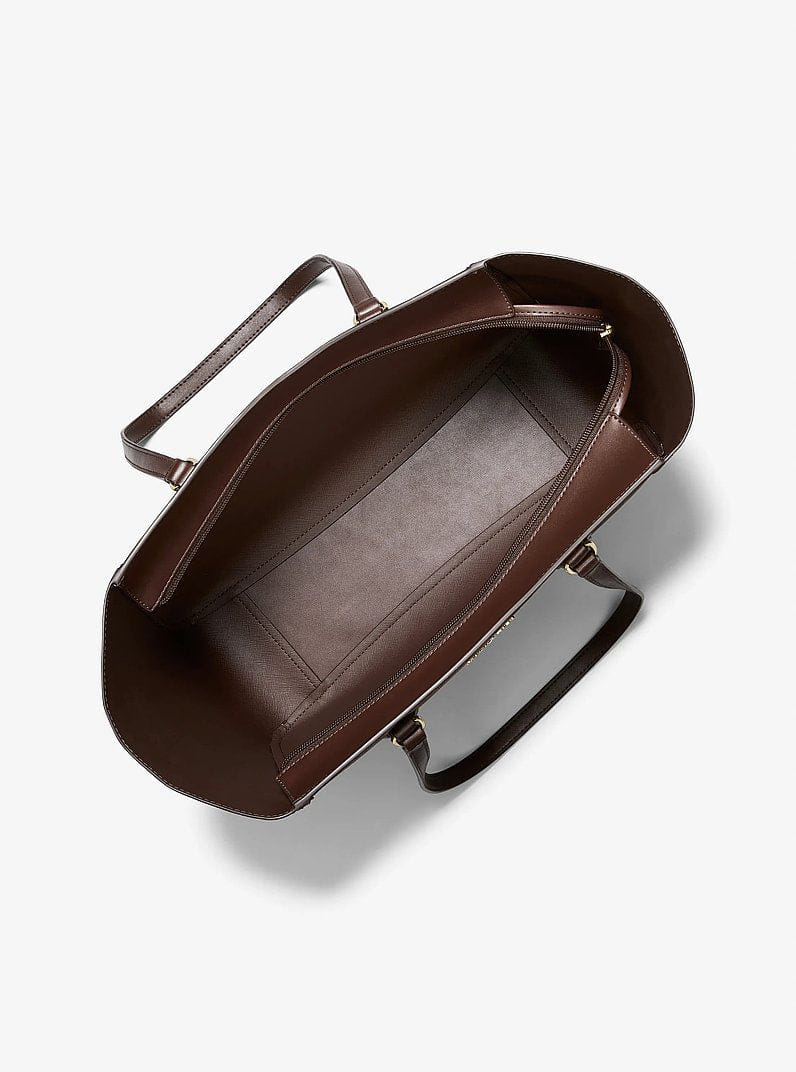 Michael Kors Jet Set Travel Large Signature Logo 3-in-1 Tote Bag Nutmeg