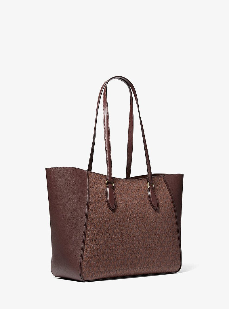 Michael Kors Jet Set Travel Large Signature Logo 3-in-1 Tote Bag Nutmeg