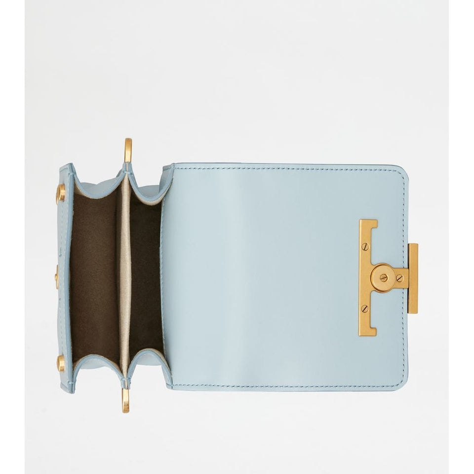 Tods T Timeless Bag In Leather Micro Blue