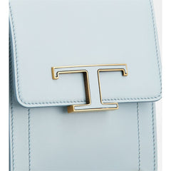 Tods T Timeless Bag In Leather Micro Blue