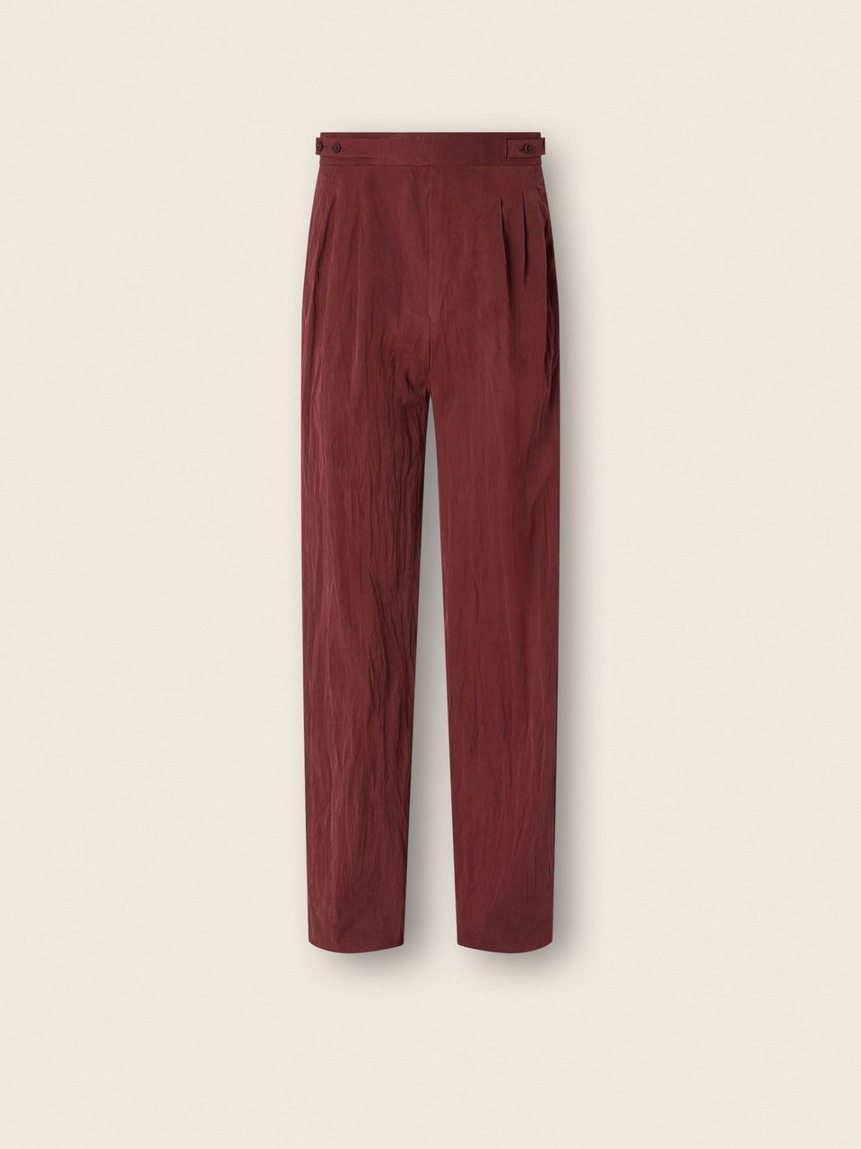 Zegna Dark Burgundy Cotton Pants
