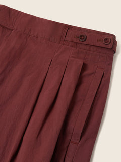 Zegna Dark Burgundy Cotton Pants