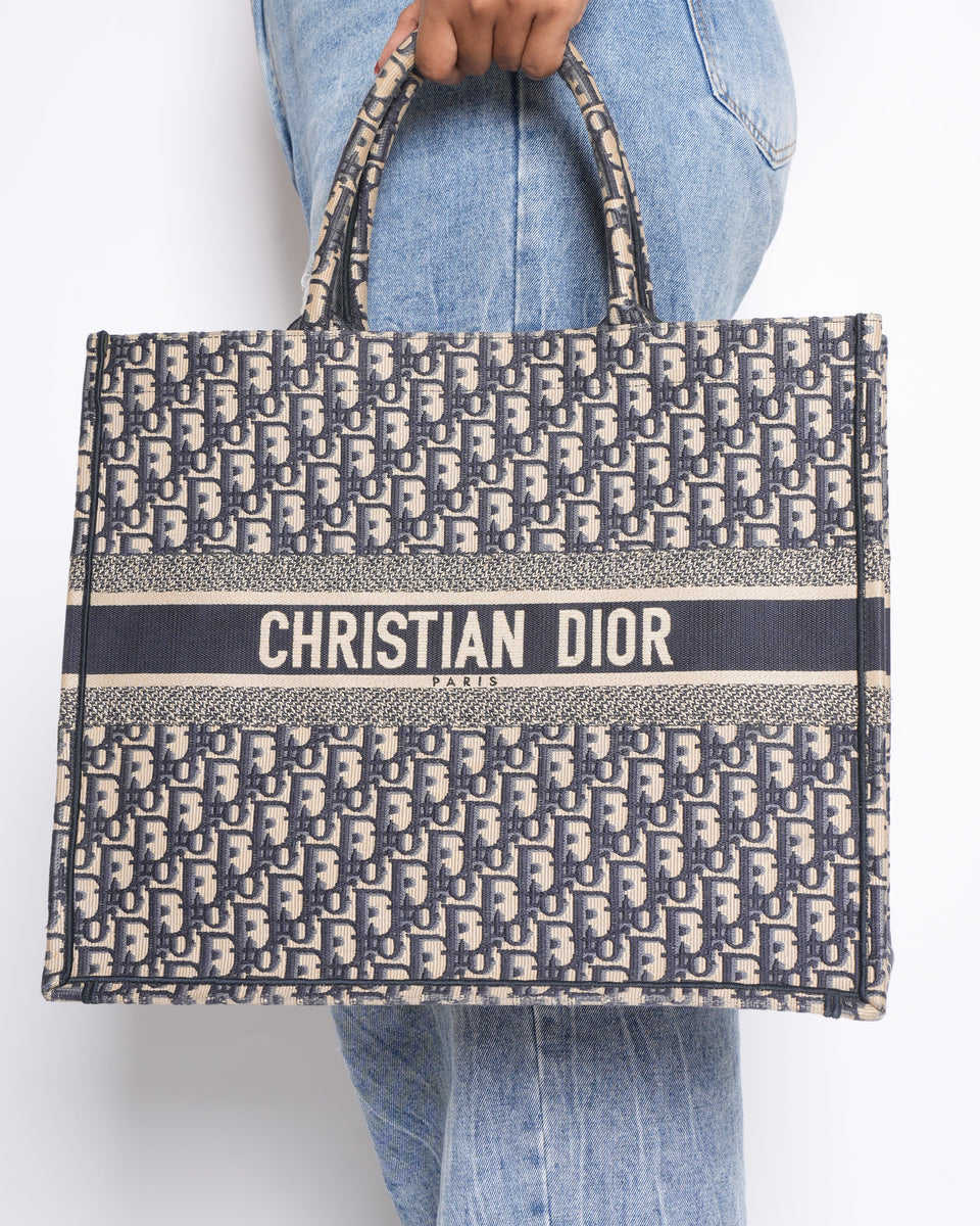 Dior New Christian Dior Large Book Tote Bag