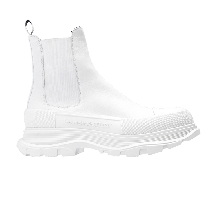 Alexander McQueen Tread Slick Chelsea Boot Triple White