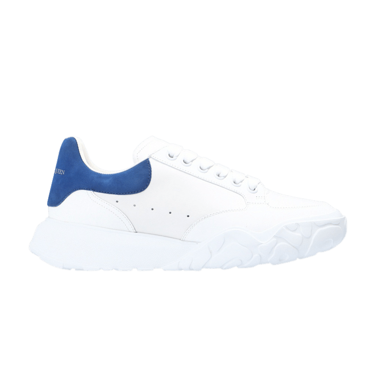 Alexander McQueen Oversized Court Trainer White Blue