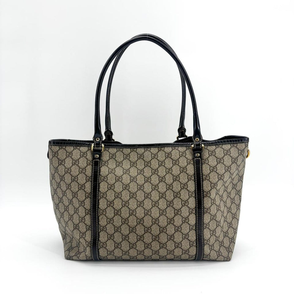 Gucci GG Supreme Joy Tote Bag Dark Brown