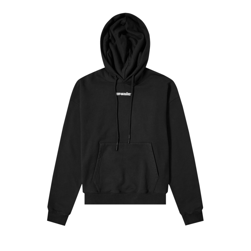 Off-White Marker Over Hoodie Black/Blue