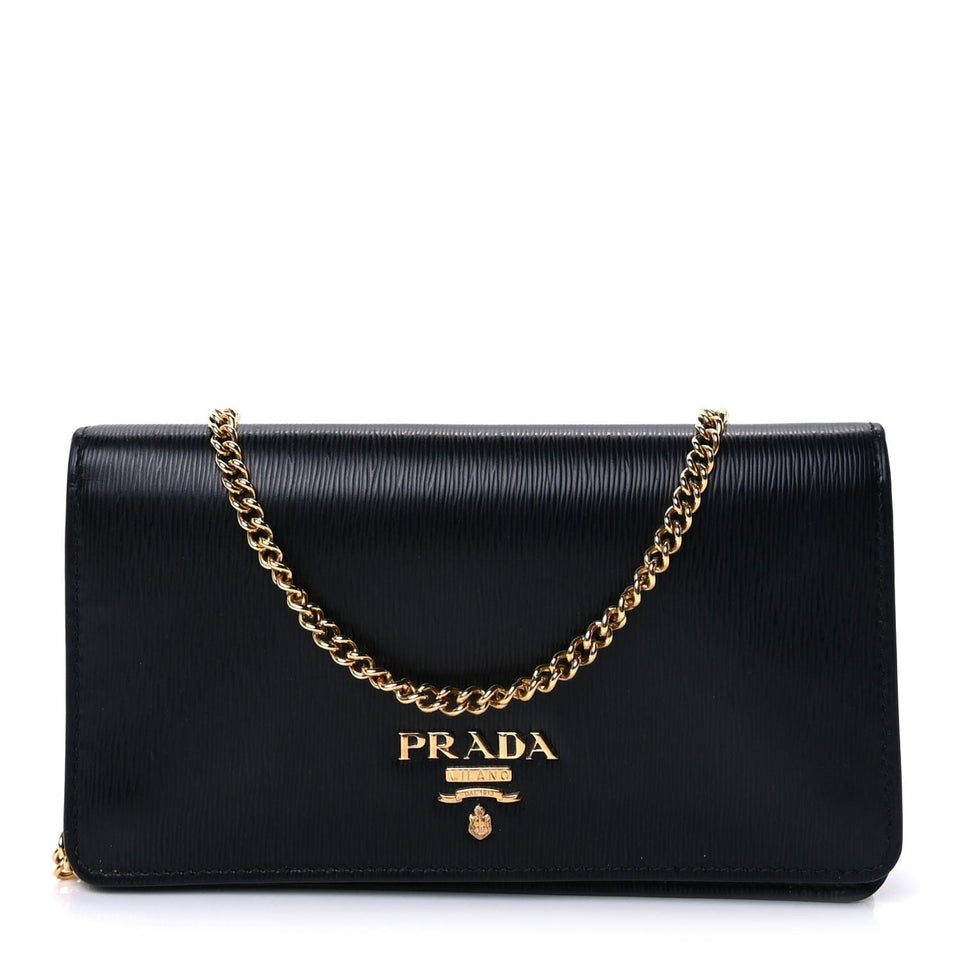 Prada Vitello Move Mini Crossbody Bag Black Black