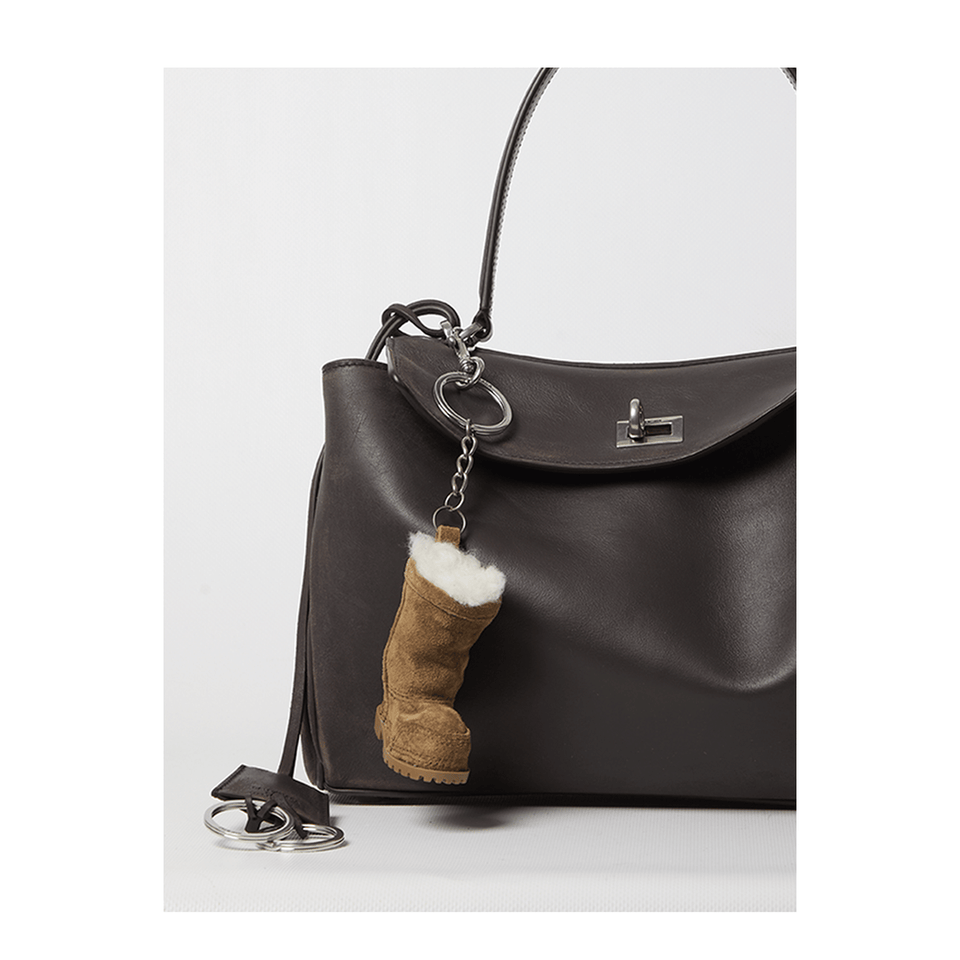 Balenciaga Rodeo Small Calfskin Handbag - Espresso