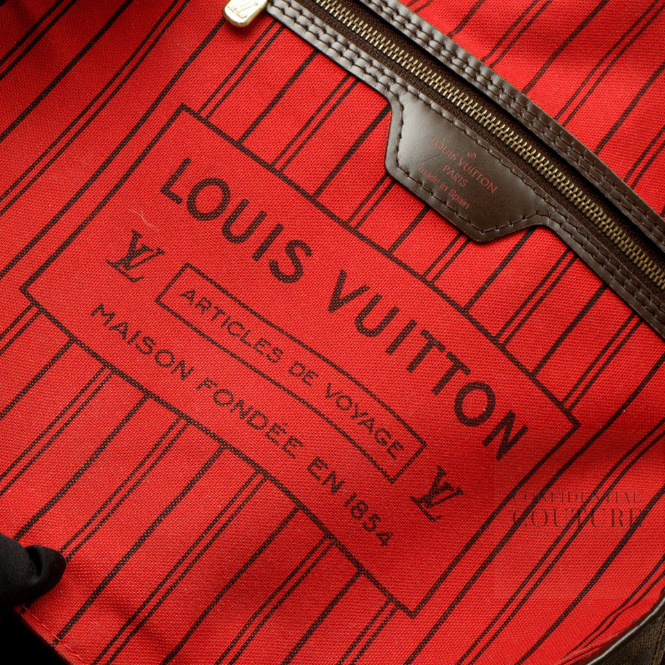 Louis Vuitton Damier Ebene Neverfull MM Bag | Restored