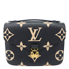 LOUIS VUITTON Metis Pochette Empreinte Leather Crossbody Bag Bicolor