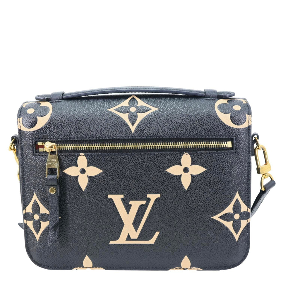 LOUIS VUITTON Metis Pochette Empreinte Leather Crossbody Bag Bicolor
