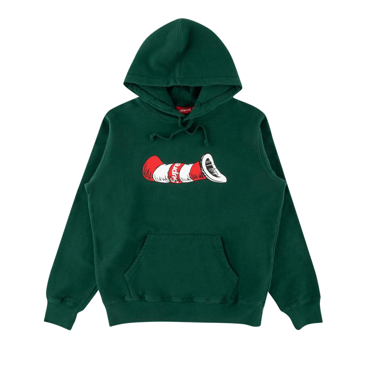 Supreme Cat in the Hat Hoodie Dark Green