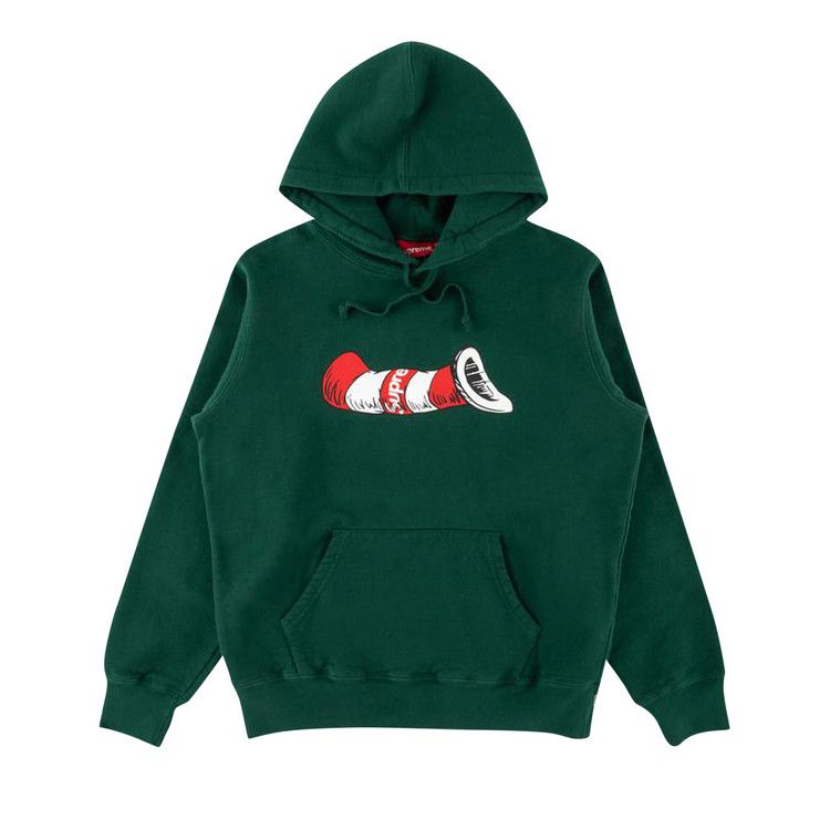 Supreme Cat in the Hat Hoodie Dark Green