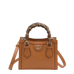Gucci Diana Small Leather Tote Bag - Orange