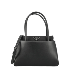 Prada Calf Leather Handbag - Black