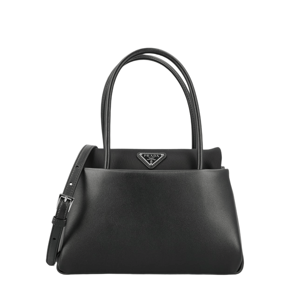 Prada Calf Leather Handbag - Black