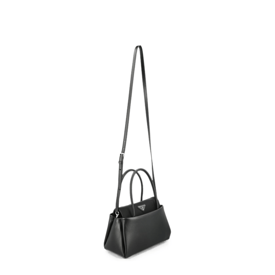 Prada Calf Leather Handbag - Black