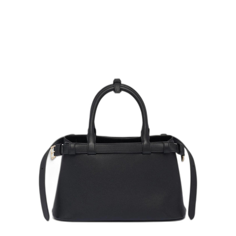 Prada Small Calfskin Handbag - Black