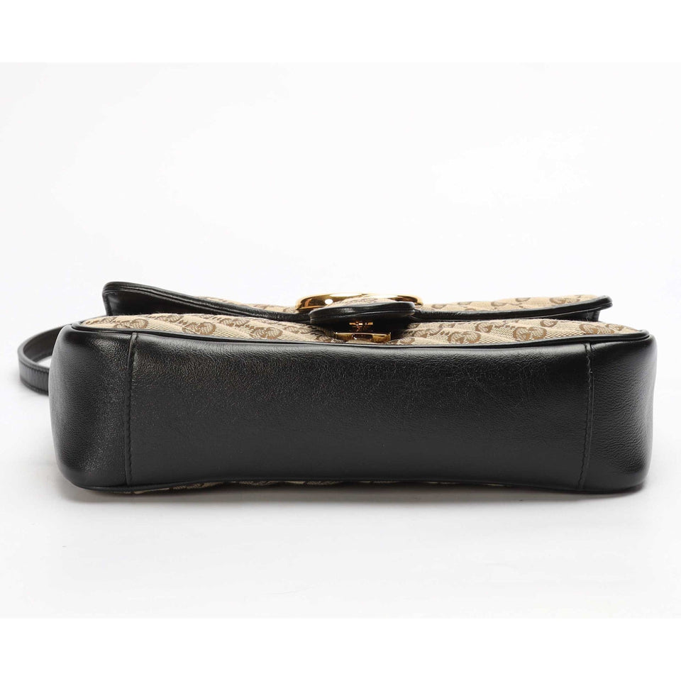 Gucci Beige GG Marmont Small Shoulder Bag