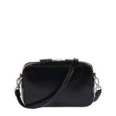 Prada Brique Small Brushed Leather Crossbody - Nero