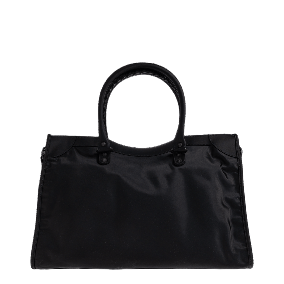 Balenciaga Le City Large Nylon & Polyester Tote - Black
