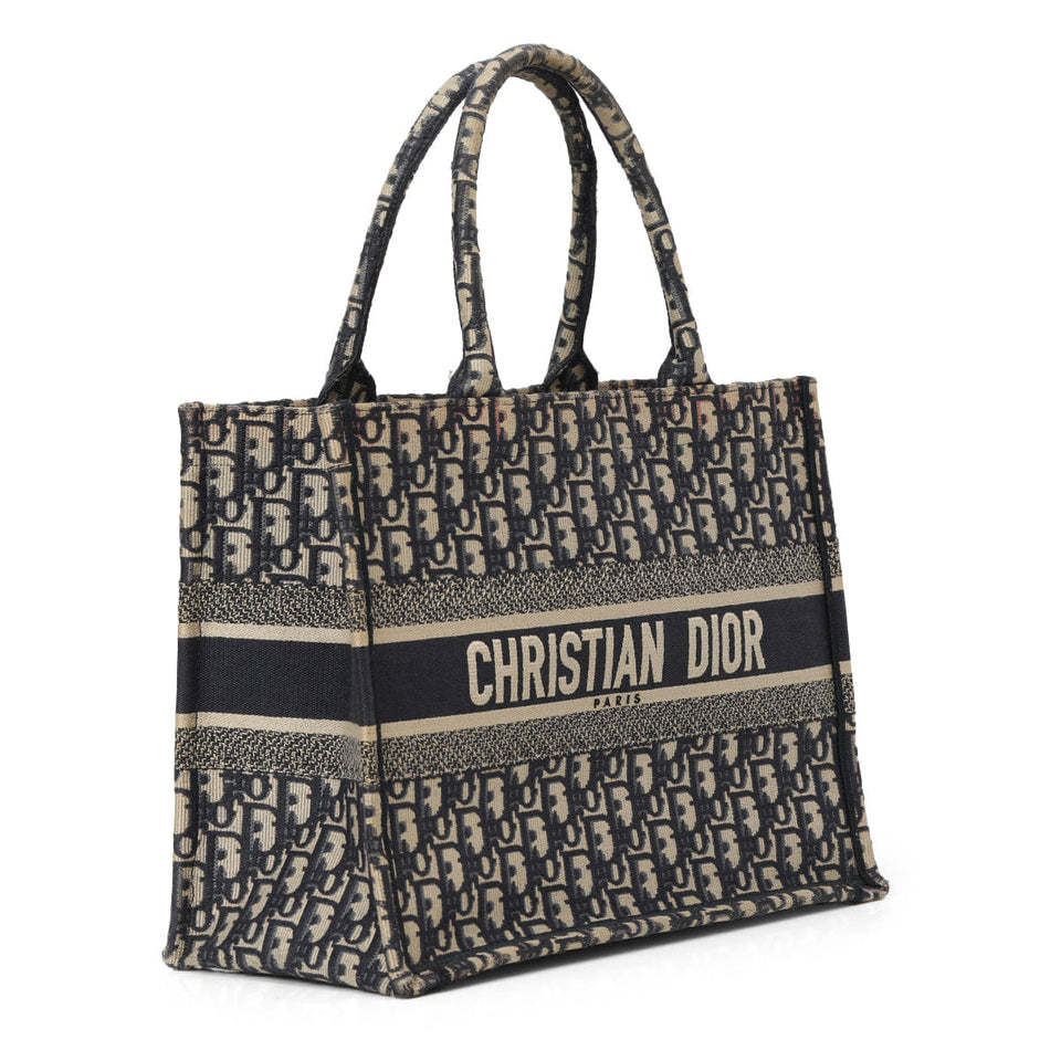 Christian Dior Oblique Jacquard Medium Book Tote