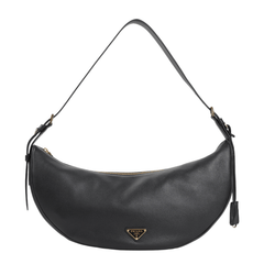 Prada Medium Calf Leather Handbag - Black