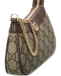 Gucci Ophidia Mini Gg Supreme Canvas & Leather Shoulder Bag