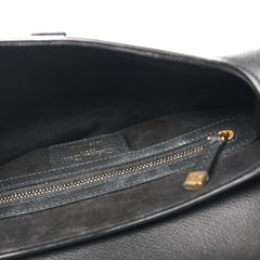 Christian Dior Grained Calfskin Saddle Bag Black
