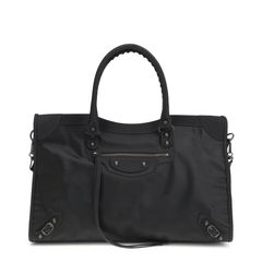 Balenciaga Le City Large Nylon Tote Bag - Black