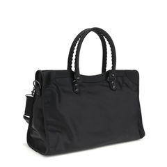 Balenciaga Le City Large Nylon Tote Bag - Black
