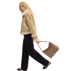 Coach Laurel Shoulder Bag In Signature Canvas Brown