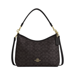 Coach Laurel Shoulder Bag In Signature Canvas Black