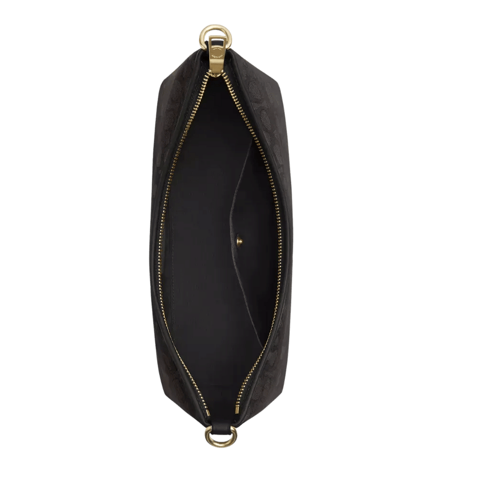 Coach Laurel Shoulder Bag In Signature Canvas Black