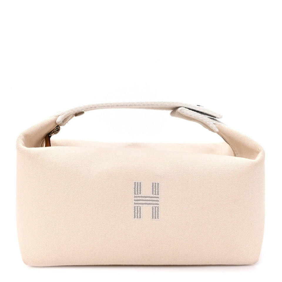 Hermes Canvas Small Bride - A - Brac Pouch Natural